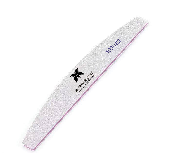 Half Moon Zebra 100/180 Professional Nail File